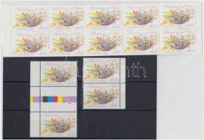 Greeting Stamp pair + stamp-booklet, Üdvözlőbélyeg pár + bélyegfüzet