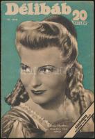 1942-1943 A Délibáb című színházi hetilap 3 db száma, az egyik címlapján Karády Katalinnal