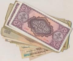 30db-os vegyes magyar és külföldi bankjegy tétel T:vegyes
30pcs of various banknotes C:mixed