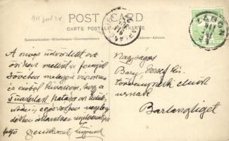 1911 Zágon, Szentkereszty-kastély, hátoldalon a tulajdonos kézírásával / castle, photo (r)