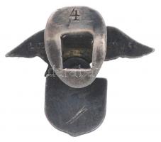 ~1930. "Ferencváros" sorszámozott Ag gomblyukjelvény "LUDVIG BP THÉK U. 44." gyá...