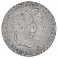 Ausztria 1879. 2G Ag "I. Ferenc József és Erzsébet királynő / Ezüstlakodalom" T:2,2- perem kopott Austria 1879. 2 Gulden Ag "Franz Joseph and Elisabeth / Silver Jubilee" C:XF,VF worn edge Krause X#M5