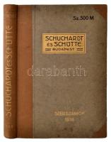 1914 Schuchardt és Schütte szerszámkatalógus. 432 p. Kiadói félvászon-kötésben, jó állapotban.