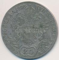 1828E 20Kr Ag "I. Ferenc" T:3,2- ph