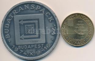 Vegyes: 1974. "HUNGEXPO / Nemzetközi Csomagolási és Anyagmozgatási Kiállítás" fém emlékére...