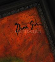 Bene jelzéssel: Asztali csendélet. Olaj, farost, keretben, 39×50 cm