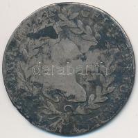 Ausztria 1756HA 10kr Ag "I. Ferenc" Hall T:3 patina, ph. Austria 1756HA 10 Kreuzer Ag "Franz I" Hall C:F patina, edge error Krause KM# 2023