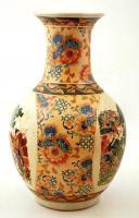 Japán porcelán váza, jelzés nélkül, hibátlan, m: 36 cm