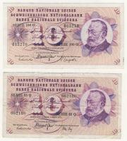 Svájc 1973. 10F (2klf) T:II,III