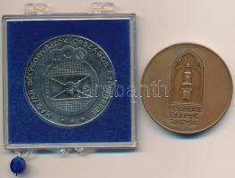 1984. "MÉE - Levélbélyeggyűjtők Első Hazai Egyesülete" fém emlékérem (42,5mm) + 1987. &quo...