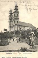 Szabadka, Terézia templom; Krécsi A. Nándor kiadása / church, collage