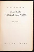 Takáts Sándor: Magyar nagyasszonyok I-II. Bp., é.n.,  Genius. 538 p. Dúsan aranyozott gerincű kiadói...