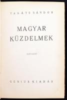 Takáts Sándor: Magyar küzdelmek I-II. Bp., é.n., Genius. 578 p. Dúsan aranyozott gerincű kiadói félb...