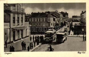 Ungvár, Régi híd, autóbuszok / bridge, autobuses