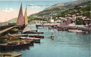 Trieste, Barcola, Port, K.u.K. Pionierbataillon cancellation