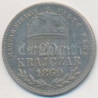 1869KB 20kr Ag "Magyar Királyi Váltó Pénz" T:2- kis ph. Adamo M10.1