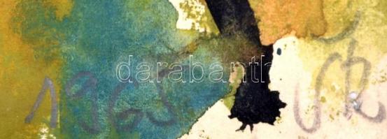 Cs. Németh Miklós (1934-2012): Akt. Akvarell, papír, jelzett, paszpartuban, 27x20 cm