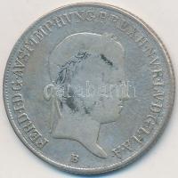 1837B 20kr Ag "V. Ferdinánd" T:3 patina
Huszár: 2081., Unger III.:1419