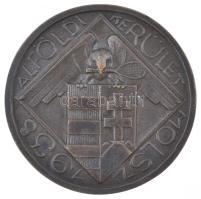 1938. "Alföldi Kerület MOLSZ (Magyar Országos Lawn Tennis Szövetség) 1938" Br emlékérem. Szign.: GEDEY (64mm) T:2