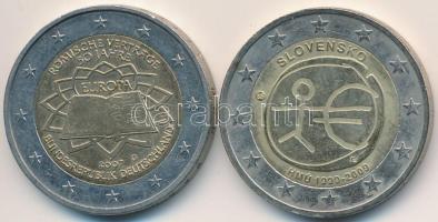 Németország 2007D 2EUR + Szlovákia 2009. 2EUR T:2 Germany 2007D 2 Euro + Slovakia 2009. 2 Euro C:XF