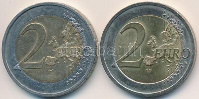 Németország 2007D 2EUR + Szlovákia 2009. 2EUR T:2
Germany 2007D 2 Euro + Slovakia 2009. 2 Euro C:XF