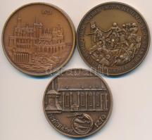 Csúcs Ferenc (1905-1999) 1974. "MÉE Budapest - Mátyás király / Buda" Br emlékérem (42,5mm)...