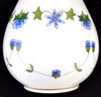 Lahore mintás Herendi asztali váza, kézzel festett, jelzett, apró kopásnyomokkal, m: 15,5 cm