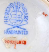 Lahore mintás Herendi asztali váza, kézzel festett, jelzett, apró kopásnyomokkal, m: 15,5 cm