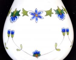 Lahore mintás Herendi asztali váza, kézzel festett, jelzett, apró kopásnyomokkal, m: 15,5 cm