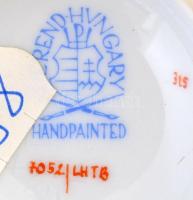 Lahore mintás Herendi asztali váza, kézzel festett, jelzett, apró kopásnyomokkal, m: 15,5 cm