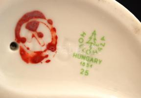 Hollóházi porcelán sirály, kézzel festett, jelzett, hibátlan, 9x15 cm