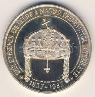 1987. "MÉE-Erzsébet királynő" Ag 36,20g T:PP