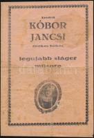 cca 1930 Kóbor Jancsi énekes bohóc 3 db reklám nyomtatvány