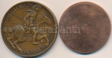 Tóth Sándor (1933-) 1980. "MÉE Nagykanizsa / Zrínyi Miklós" Br emlékérem (42,5mm) + Ifj. S...