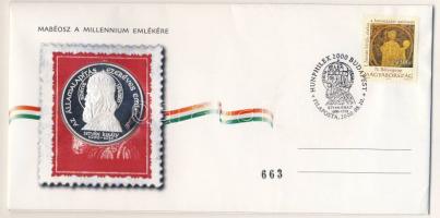 2000. "Mabéosz-Millenium" érmés boríték, csak 1000db! RR!!