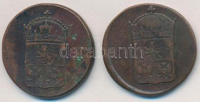 Csehország/történelmi tartomány 1782A 1G Cu "II. József" (2x) T:2-,3 egyiken ü. Bohemia 1782A 1 Gröschl Cu "Josef II" (2x) C:VF,F one with ding Krause KM# 818