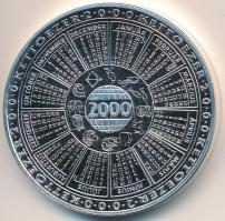 2000. "MÉE köszönti az államalapítás ezredik évfordulóját" ezüstözött fém emlékérem (42,5m...