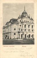 Kassa, Kosice; Nemzeti Színház; kiadja az Egy és két koronás áruház / theatre