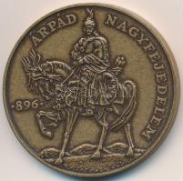 Lebó Ferenc (1960-) 1996. "A honfoglalás emlékére / Árpád Nagyfejedelem" Br emlékérem (42,...