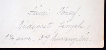 cca 1930 Járai József: Budapest fényei. jelzett fotó. 18x24 cm