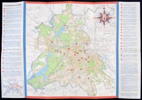 cca 1950 3 db színes, térképes utazási prospektus. Tenerife, Svájc, Berlin ./ 3 colored tourist guid...