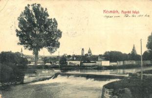 Késmárk, Poprád folyó W. L. / river (EB)