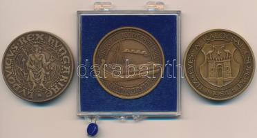 Fritz Mihály (1947-) 1983. "MÉE Szeged / 800 éves Szeged" Br emlékérem (42,5mm) + 1984. &q...