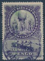 1931 Budapest városi illetékbélyeg 32P (10.000)