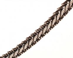 Ezüst "kígyó" nyaklánc, Ag., nettó: 12,4gr, jelzett, 45cm / Silver necklace, Ag, net. 12,4...