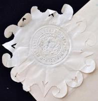 1917 A Ferenc József rend lovagkeresztjének adományozó levele Benisch Artúr professzornak, aki Klebe...