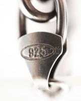 Ezüst, vastag ovális szemű nyaklánc, Ag., nettó: 44,6gr, jelzett, 46cm / Silver necklace, Ag, net. 4...