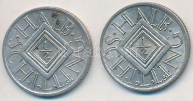 Ausztria 1925-1926. 1/2Sch Ag (2x) T:2
Austria 1925-1926. 1/2 SChilling Ag (2x) C:XF