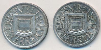 Ausztria 1925. 1/2Sch Ag (2x) T:2 Austria 1925. 1/2 SChilling Ag (2x) C:XF