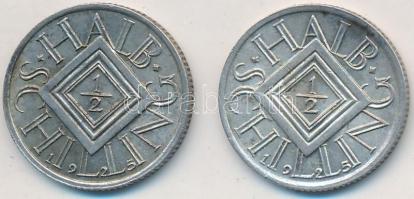 Ausztria 1925. 1/2Sch Ag (2x) T:2
Austria 1925. 1/2 SChilling Ag (2x) C:XF